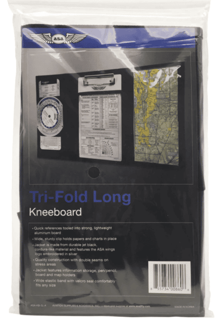 long tri-fold kneeboard packaging